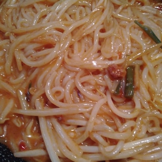 盛岡冷麺で！おばけ麻婆春雨